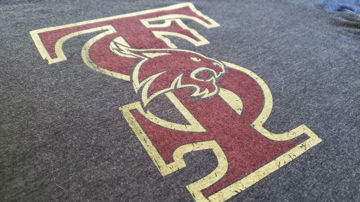 Texas State Bobcats Interlocking TS Logo Premium T-Shirt - Nudge Printing