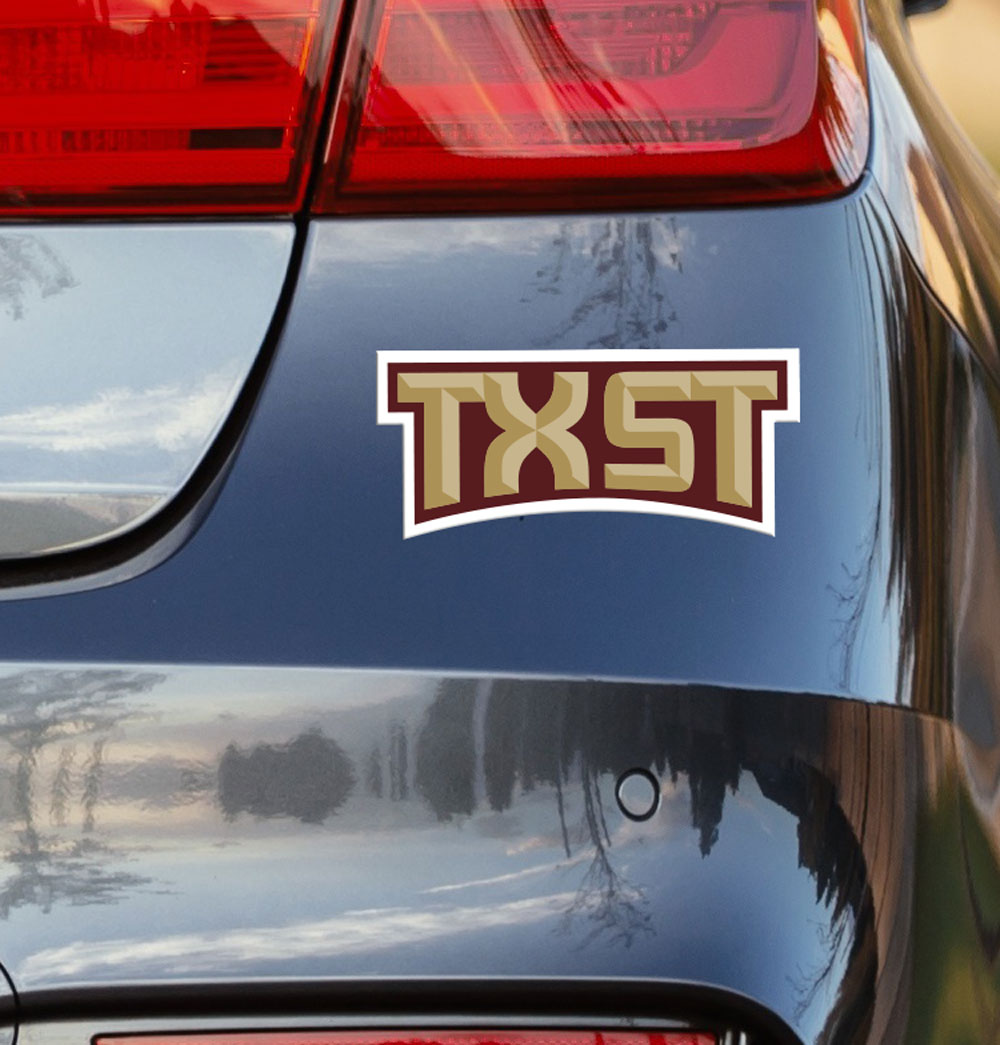 Texas State University TXST Car Decal - Nudge Printing