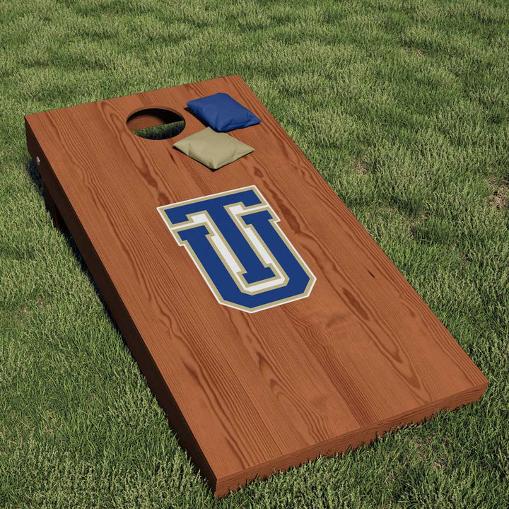 University of Tulsa Golden Hurricane Stacked UT Logo Cornhole Decal Sticker