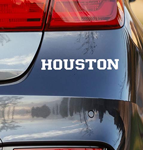University of Houston White Wordmark Vinyl Car Decal Sticker