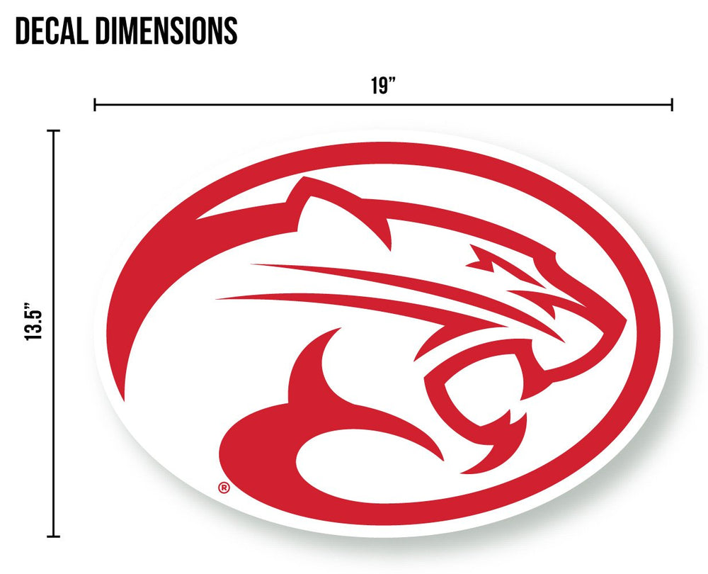 University of Houston Cougar Logo Cornhole Decal - Nudge Printing