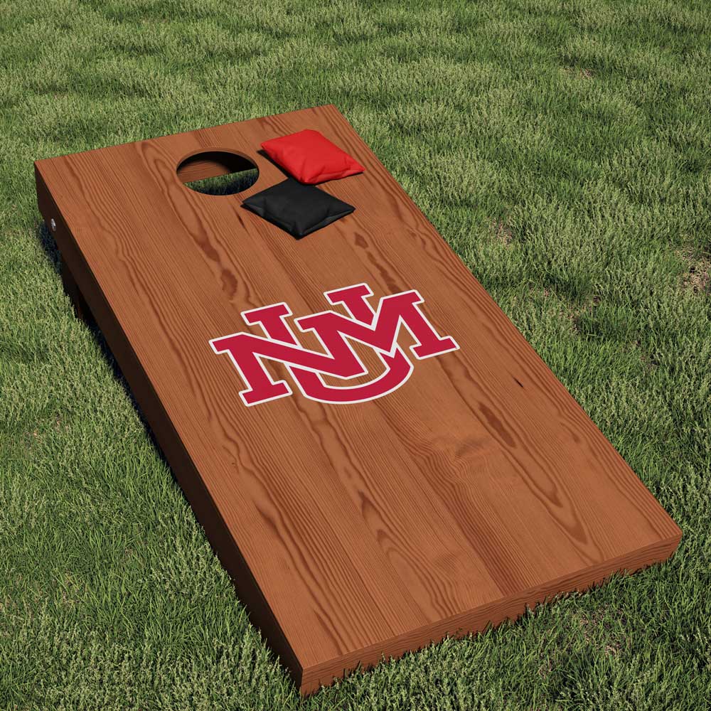 University of New Mexico Lobos Block UNM Cornhole Decal