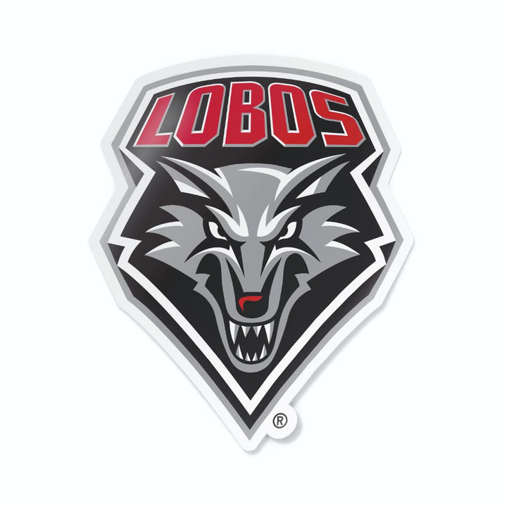 University of New Mexico Lobos Shield Logo Car Decal Bumper Sticker