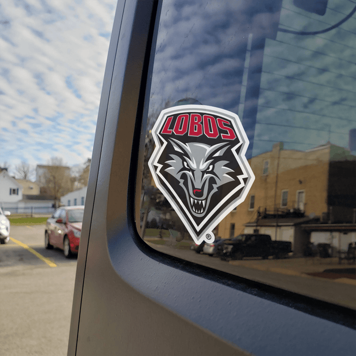 University of New Mexico Lobos Shield Logo Car Decal Bumper Sticker