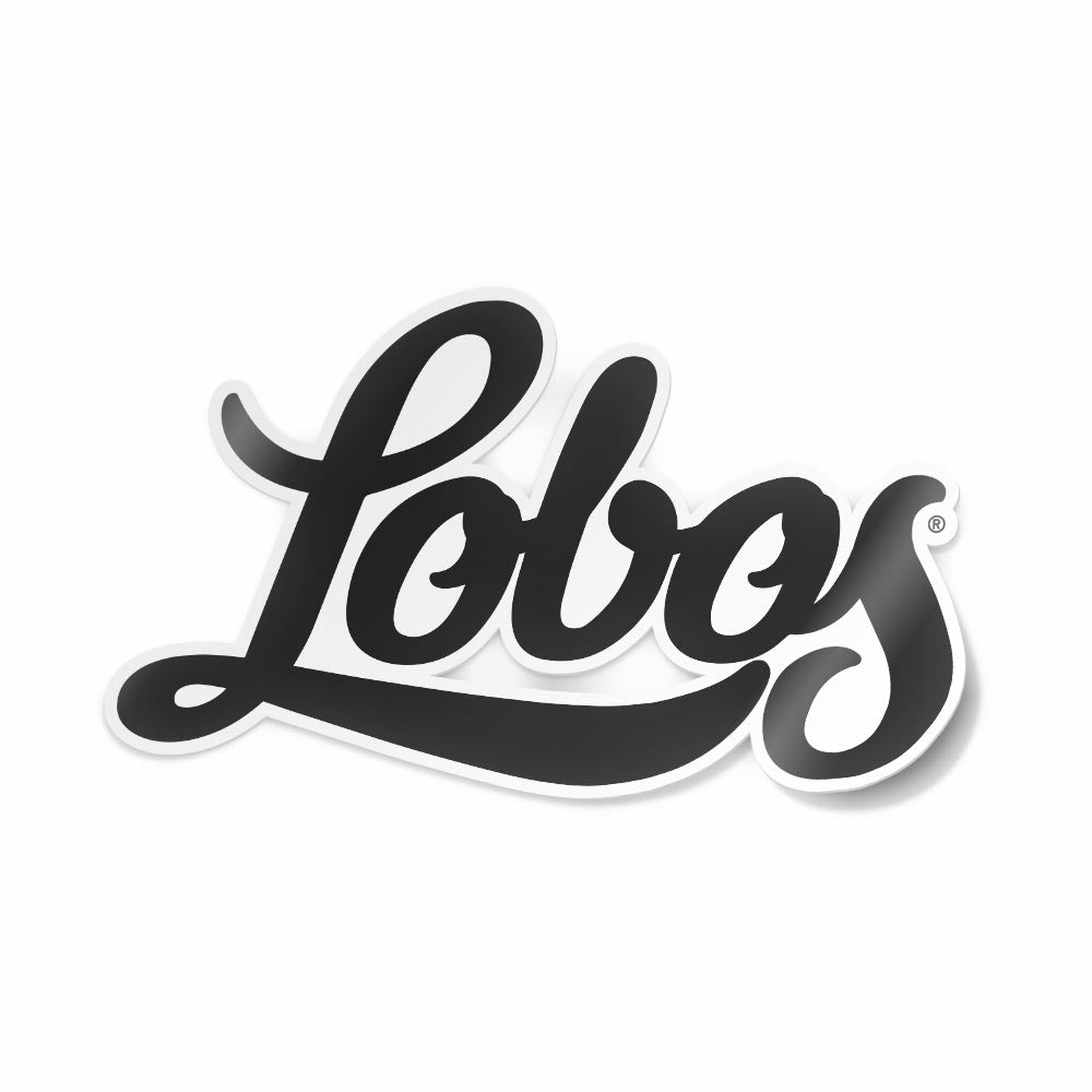 University of New Mexico Script Lobos Logo Cornhole Decal