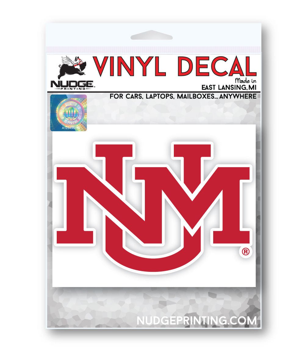 University of New Mexico Block UNM Car Decal Bumper Sticker