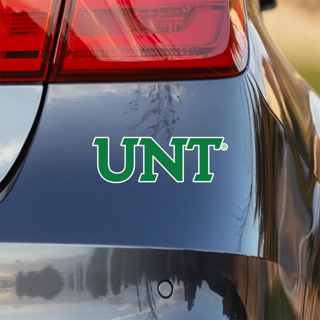 University of North Texas Mean Green UNT car decal bumper sticker - Nudge Printing