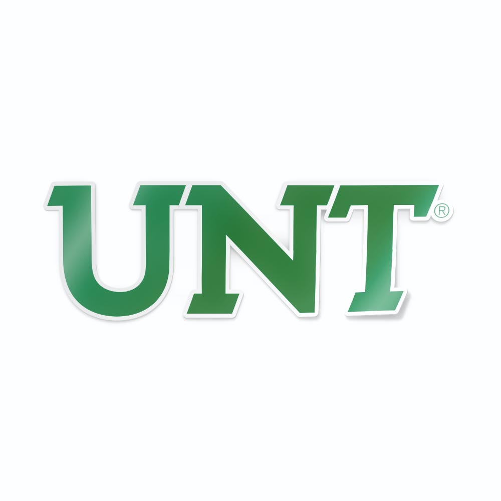 University of North Texas Mean Green UNT car decal bumper sticker - Nudge Printing