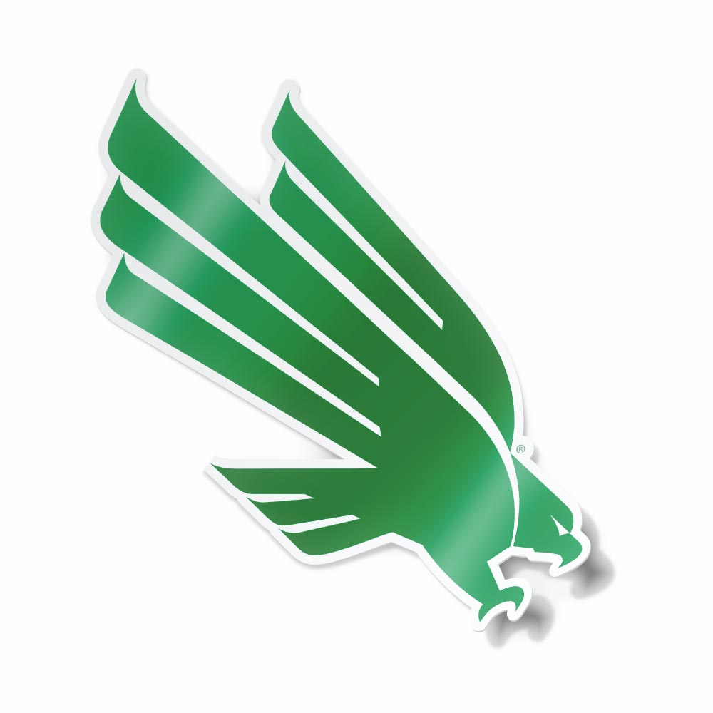 University of North Texas Mean Green Diving Eagle Logo Car Decal Bumpe ...