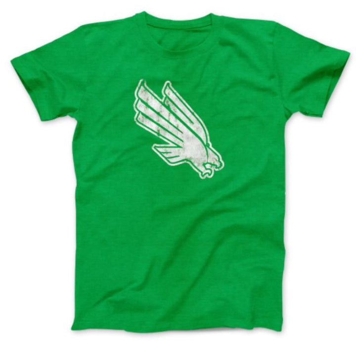UNT University of North Texas Mean Green Diving Eagle Shirt Short Sleeve Nudge Printing 