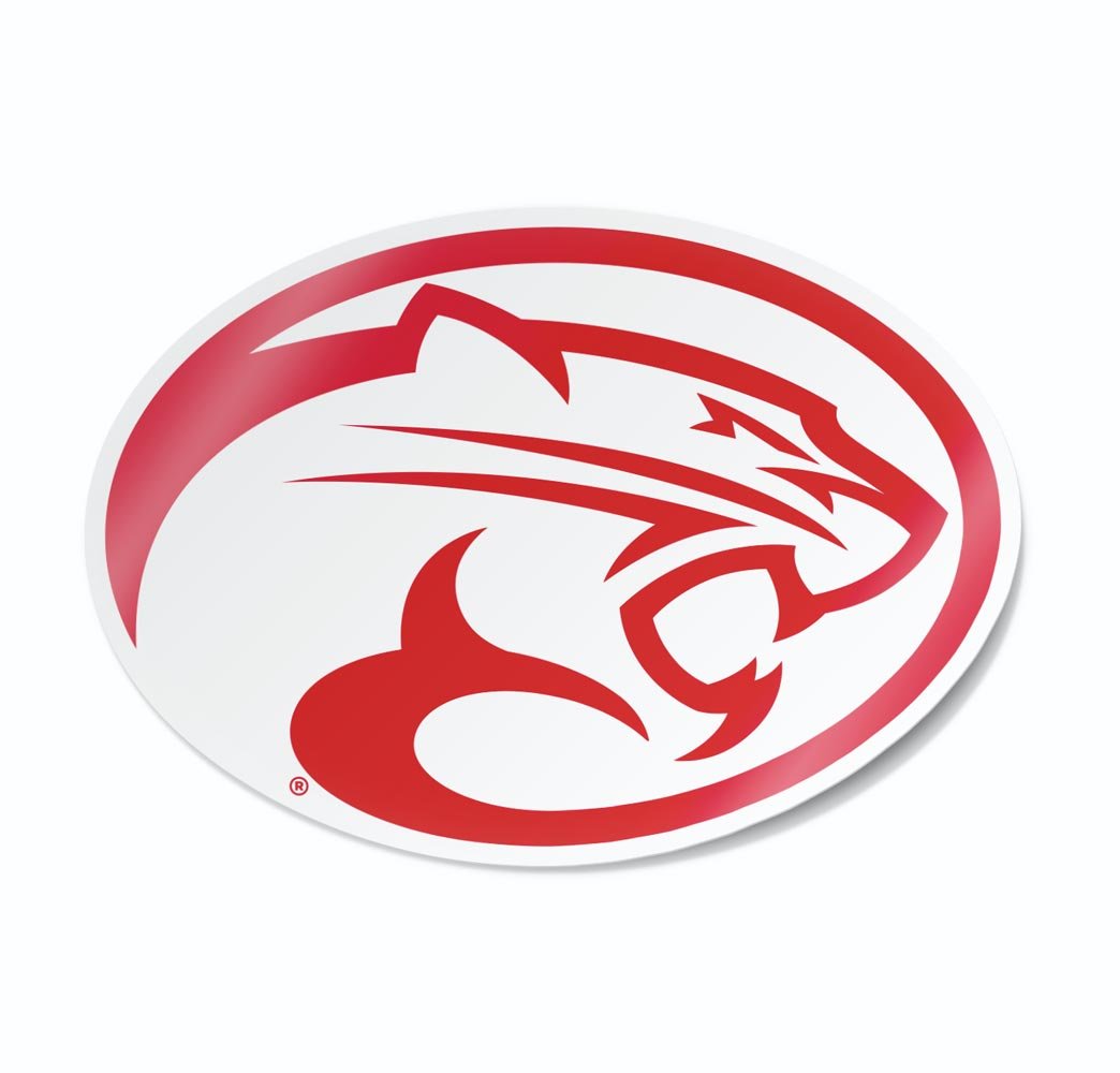 University of Houston Cougar Logo Vinyl Car Decal Sticker - Nudge Printing