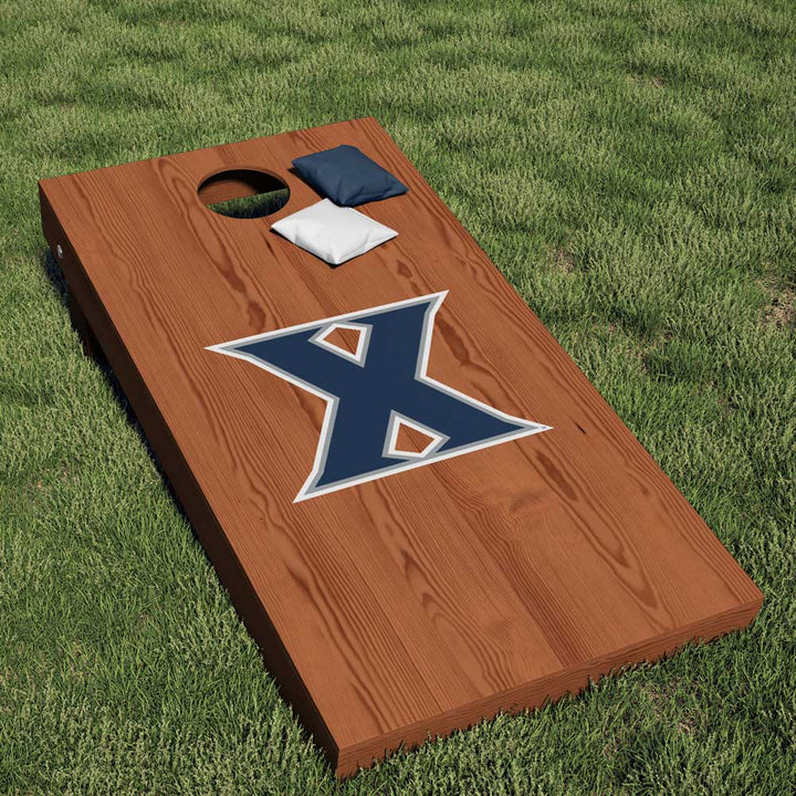 Xavier University Musketeers Block X Logo Cornhole Decal - Nudge Printing