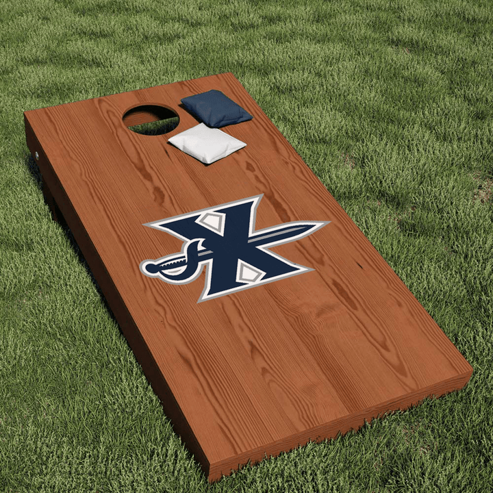 Xavier University Musketeers Block X with Sword Logo Cornhole Decal